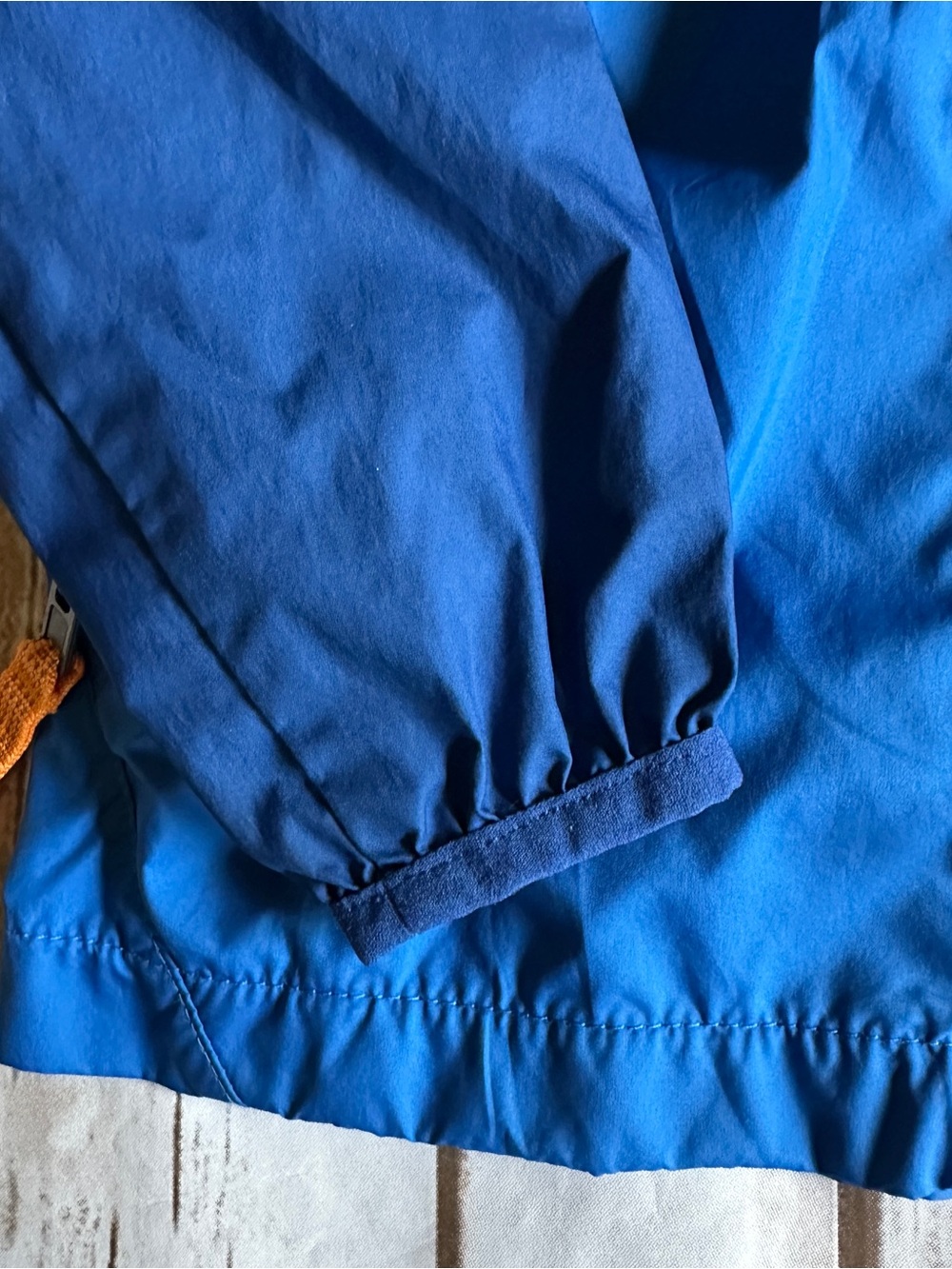 Patagonia blue jacket light wear jacket removable hood vguc 12/18 - Picture 2 of 13